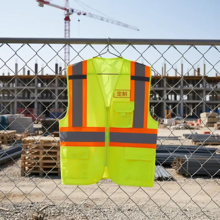 ANSI-Class-II-High-Visibility-Reflective-Breathable-Mens-Long-Sleeve-Work-Safety-Vest