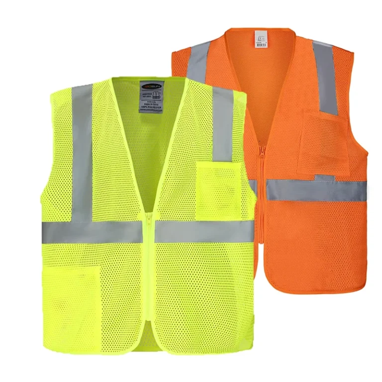 ANSI-Compliant-Hi-Vis-Mesh-Safety-Vest-with-Pockets-and-Breathable-Reflective-Fabric