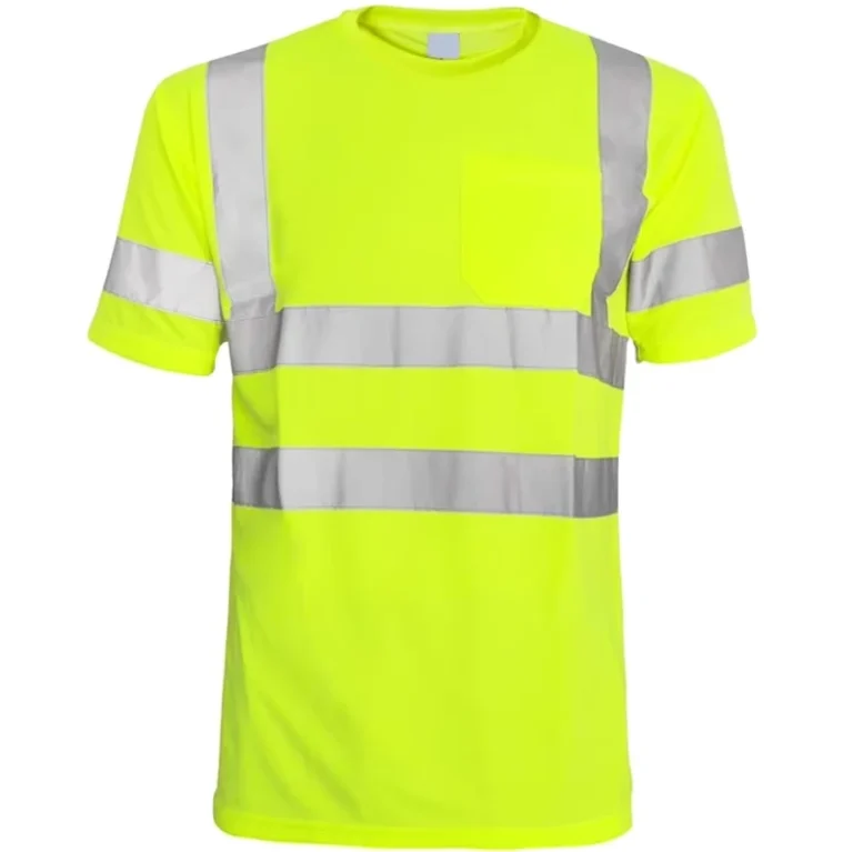 ANSI-ISEA-Certified-High-Visibility-Reflective-Safety-Clothing-Road-Construction-Traffic-Duty-Short-Sleeve-Polyester-Cotton