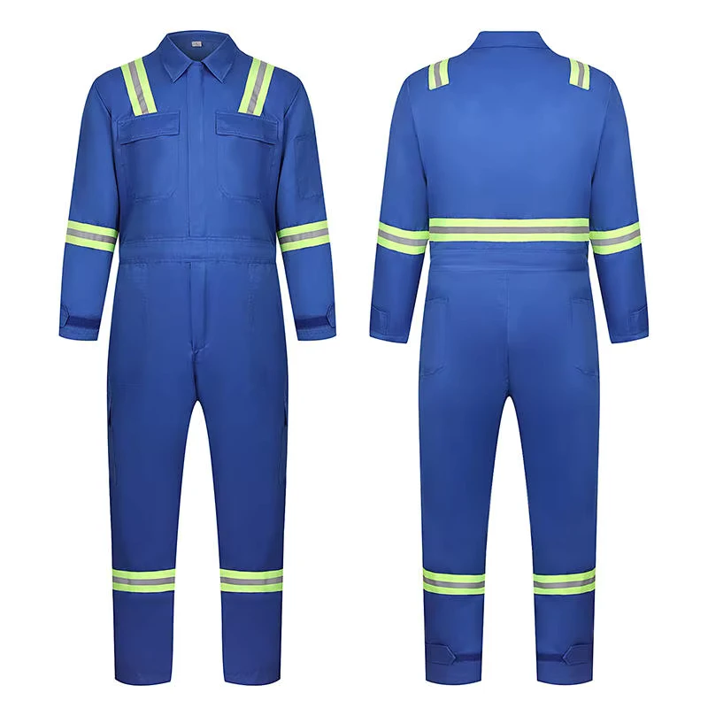 ANSI NFPA2112 Safety Clothing Hi Vis Flame Resistant FR Coverall With Fire Retardant High Visibility Reflective Tape