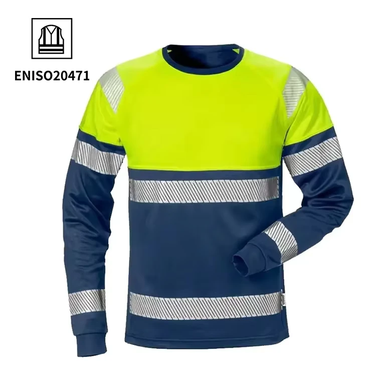 ANSI-Type-R-Class-3-Cotton-High-Visibility-Breathable-Reflective-Long-Sleeve-Safety-Shirt