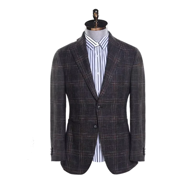 AOSHI Tailored Suit Superior Quality Suit Fabric Full Canvas Hot Product Good Quality Fashion 100% Wool Business Suits 1 Piece