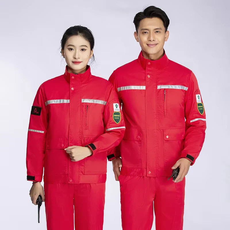 Acidproof High Visibility Reflective Safety Uniform Traffic Mining Coal Anti Acid Alkali Workwear
