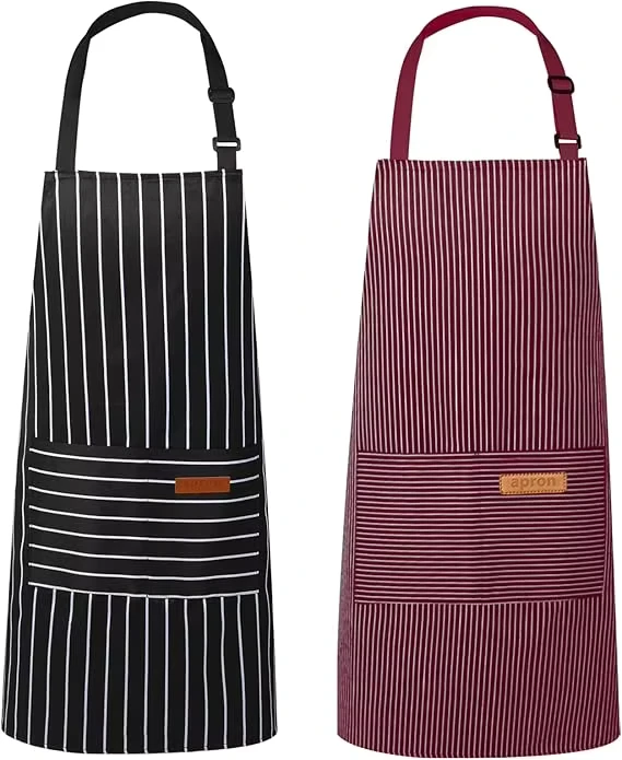 Adjustable-Canvas-Kitchen-Apron-Water-Oil-Resistant-Apron-Unisex-Adjustable-Neck-Strap-Chef-Aprons-For-Men-Women