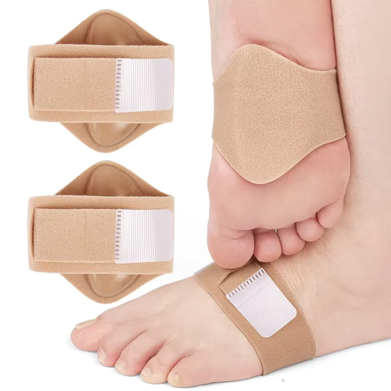 Adjustable Gel Flat Arch Support Orthotic Insoles Male Female Foot Pads Plantar Fascia Half Size for Effective Arch Protection