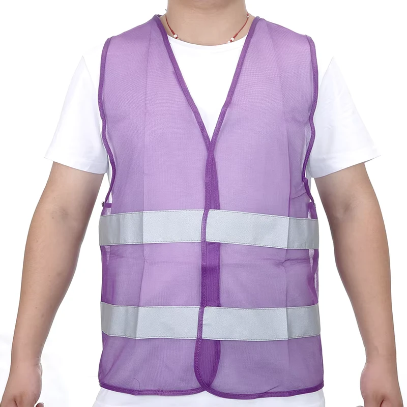 Adjustable High Visibility Reflective Safety Vest