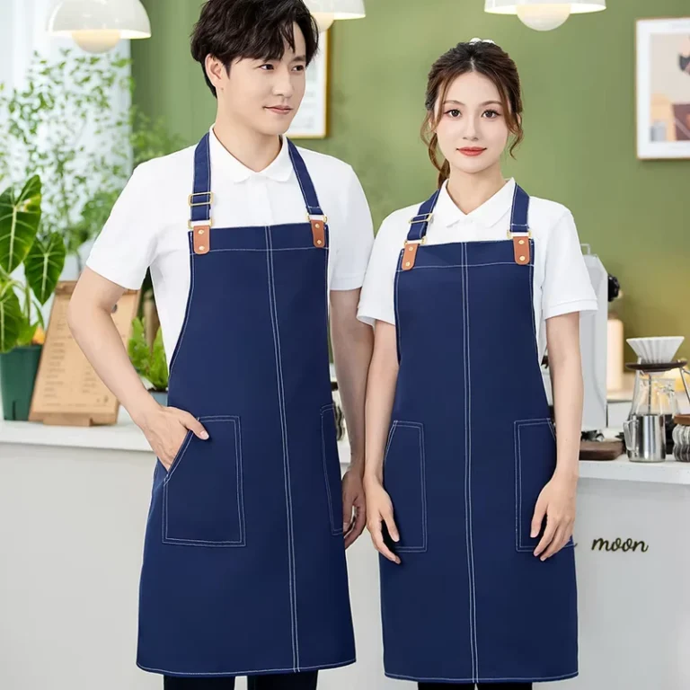 Adjustable-Neck-Work-Bib-Apron-5-Vibrant-Colors-Reusable-Polyester-Sleeveless-Slide-Buckle-With-OEM-Logo-For-Salon-Kitchen