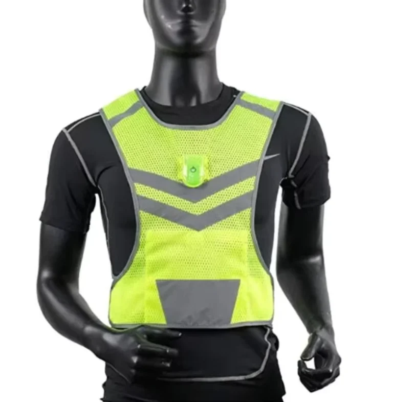 Adjustable-Waist-Hi-Vis-Breathable-LED-Running-Safety-Vest-with-Customizable-Logo