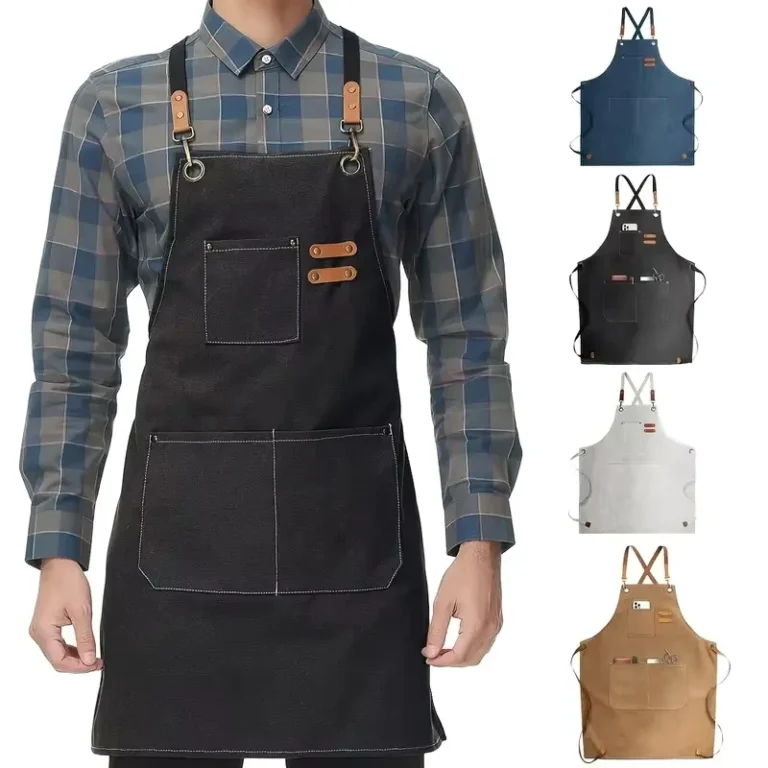 Adjustable-Womens-Cooking-Apron-Custom-Logo-Kitchen-Restaurant-Uniform-with-Cleaning-Use