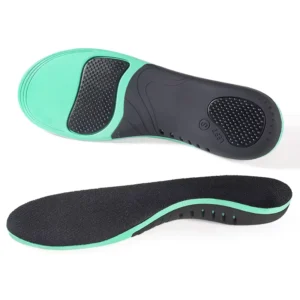 Adult High Arch Support Orthotic Insoles Anti-Pronation Cushioning Shock Absorption PU for Flat Feet