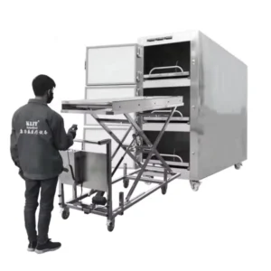 Adult Mortuary Freezer 3 Stainless Steel Top Mounted Air cooled Single Door Single Control 3 body Body Freezer