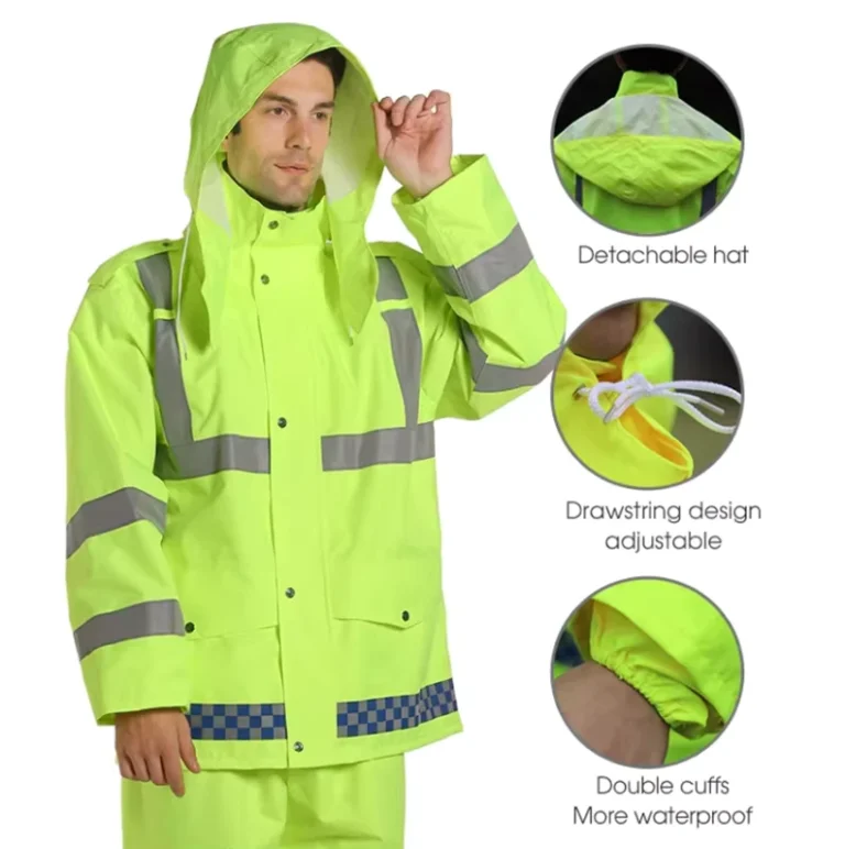 Adult-Motorcycle-Raincoat-Set-Waterproof-High-Visibility-Raincoat-and-Rain-Pants