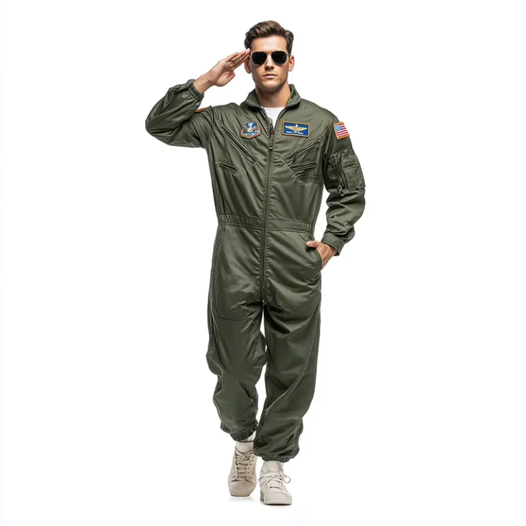 Adult-Top-Gun-Pilot-Flight-Suit-Costume-for-Men-Olive-Green-Fighter-Pilot-Jumpsuit-with-Patches-Halloween-Party-Cosplay-Outfit