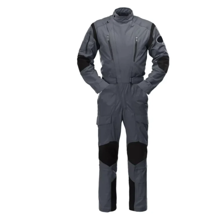 Airline-Flame-Resistant-Fireproof-Polyester-Cotton-Safety-Pilot-Flight-Work-Coverall-with-Silver-FR-Reflective-Tape-Unisex