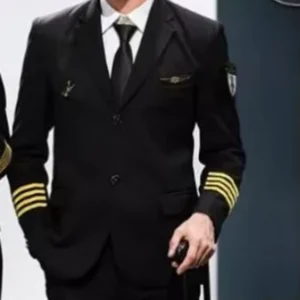 Airline Pilot Uniform 2-Piece Polyester-Cotton Short-Sleeve Set OEM