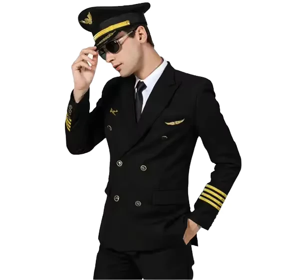 Airline-Pilot-and-Cabin-Crew-Uniform-Suit-100-Polyester
