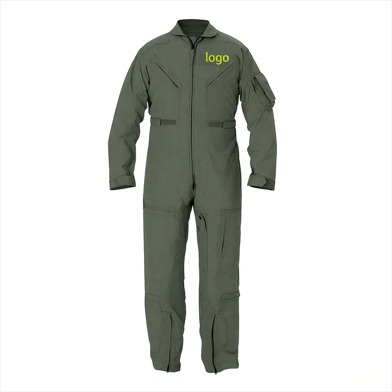 Airline Worker Safety Clothing Pilot Flight Suit Uniform with Pants and Shirt Coverall