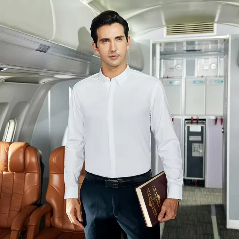Airport-Staff-Driver-Uniform-Unisex-Work-Shirts-for-Logistics-Staff