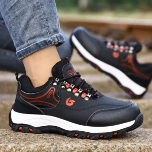 All-Season Anti-Puncture Safety Boots Heavy-Duty Rubber Work Shoes with Metatarsal Guard