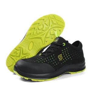 All Seasons Breathable Steel Toe Leather Upper Knit Mesh Safety Shoes Electrical Work Insulation Security Foot