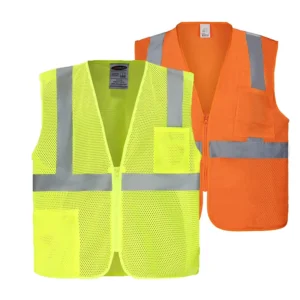 American Size S 5XL High Visibility Jacket Reflective Vest Safety Construction Work Security Fluorescent LOGO Vest With Pockets