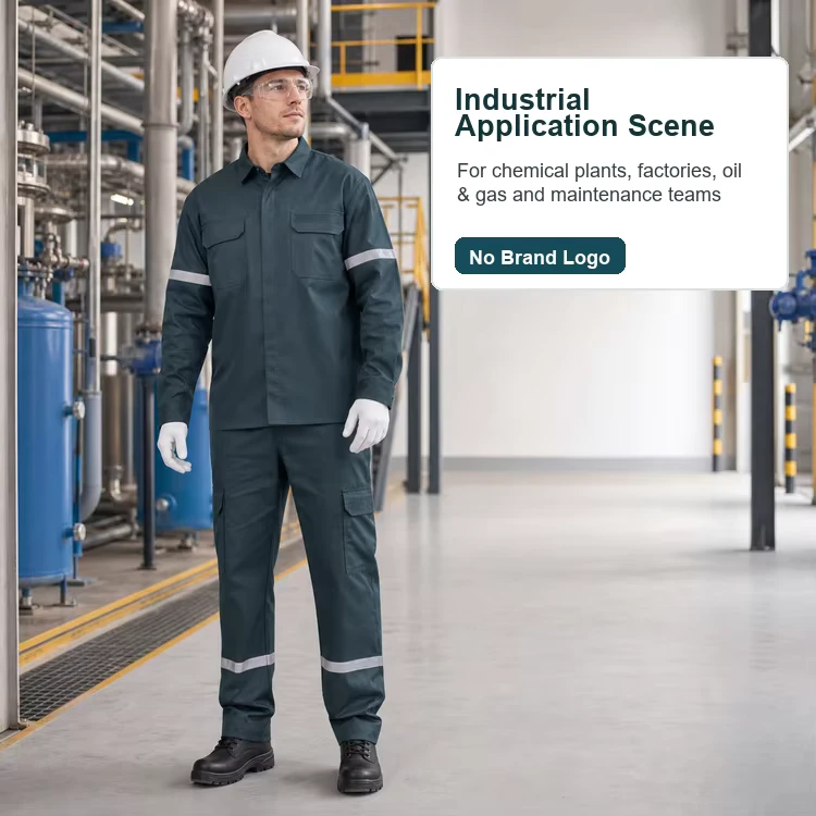 Anti-Acid-Alkali-Resistant-Workwear-Set-with-Reflective-Tape-Chemical-Resistant-Industrial-Jacket-and-Trousers