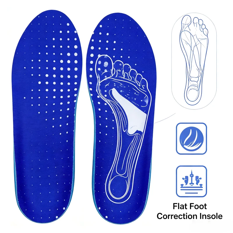 Anti-Collision Toe Orthopedic Shoe Insole Front Cushion Impact-Resistant Foot Care Insoles