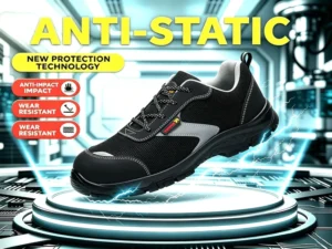 Anti Smashing Steel Toe Insulation Anti Static Anti Puncture Non Slip Real Leather Breathable Wear Resistant Light Safety Shoes