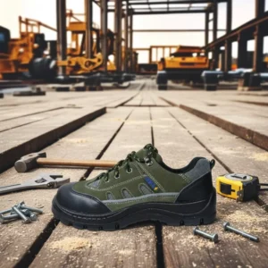 Anti-Static Breathable Puncture-Resistant Steel Toe Safety Shoes with PU Outsole for Mining and Electrical Work