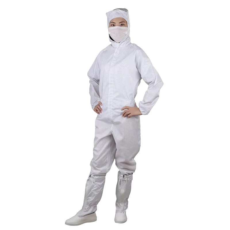 Anti Static Coverall Cleanroom Garment ESD Washable Industrial Clothing Lab Clothes