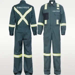Anti-Static Fire-Resistant Industrial Coveralls with Reflector