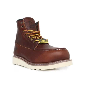Anti-Static Slip-Resistant Genuine Leather Upper Steel Toe Factory Work Boots