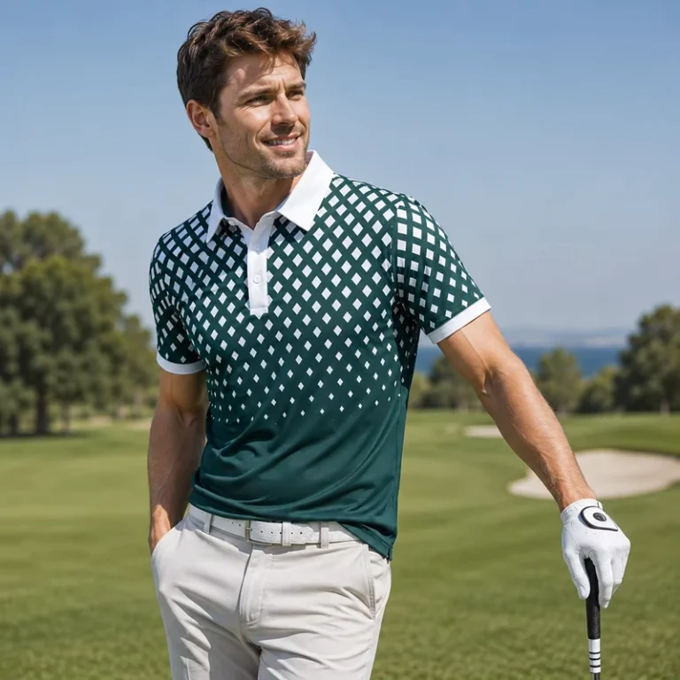 Anti-Wrinkle-100-Polyester-Knitted-Gradient-Print-Quick-Dry-Performance-High-Quality-Polo-Work-t-Shirts-with-Custom-logo