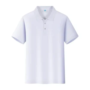 Anti Wrinkle Crocheted Unisex for Shirt for Summer Work Uniform with Solid Color Jacquard Collar Customizable Short Sleeve Golf