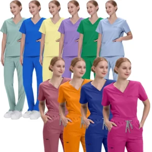 Anti Wrinkle Surgical Nursing Uniform Color Women Nursing Nurse Male New Collection White Hospital Food Service Uniform in Stock