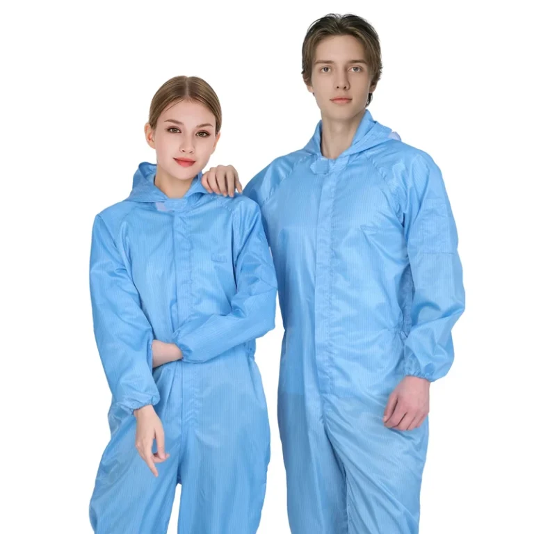 Anti-static-Breathable-Dust-Proof-Polyester-Work-Coveralls-for-Food-Factory-Use