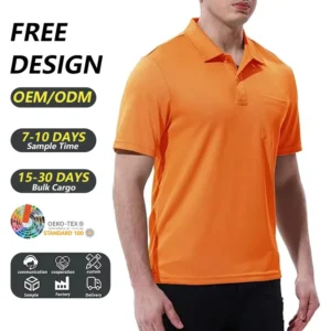 Anti wrinkle Breathable Bag Polo Men’s Office Daily Commuting Choli commuter Leisure T shirt