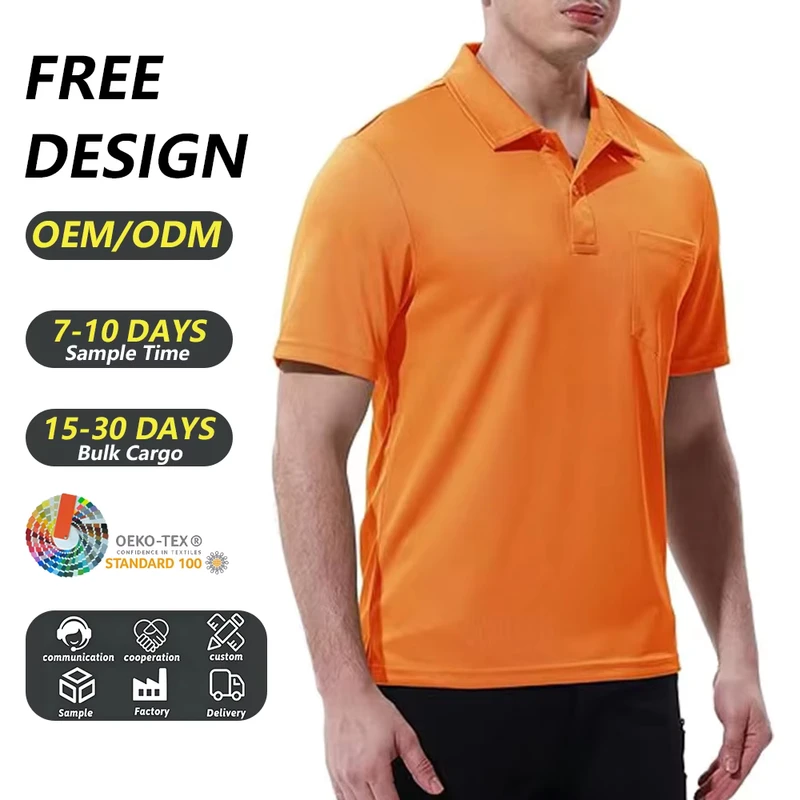 Anti wrinkle Breathable Bag Polo Men's Office Daily Commuting Choli commuter Leisure T shirt