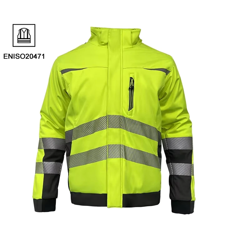 Antistatic Clothes Winter Manufacture Security Windbreaker High Visibility Jacket