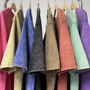 Apparel > Men’s Clothing > Men’s T shirts Acid Wash Branded 100% Cotton Oversize Vintage Drop Shoulder t Shirt Custom Printing