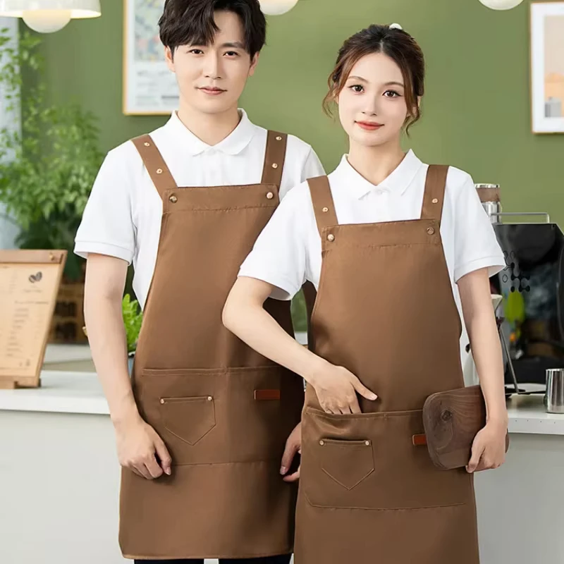 Apron Waterproof and Oil resistant Specially for Catering Customizable Logo Suitable for Kitchen Home Use Work Coffee Shop