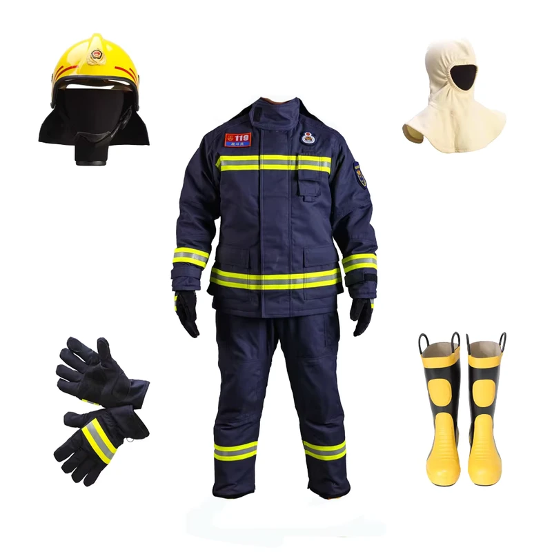 Aramid Firefighting Uniform Firefighter Suit