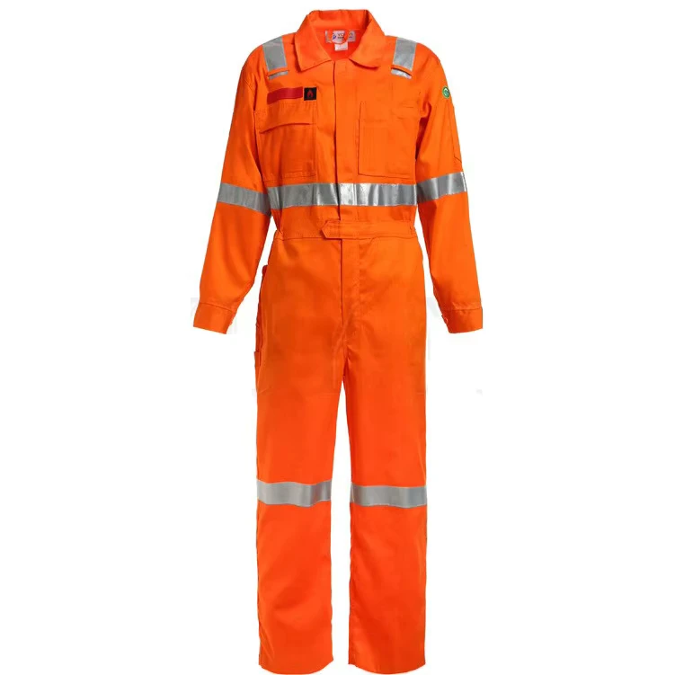 Arc-Flash-Electrical-Safety-Uniform-100-Cotton-Flame-Resistant-Hi-Vis-Workwear
