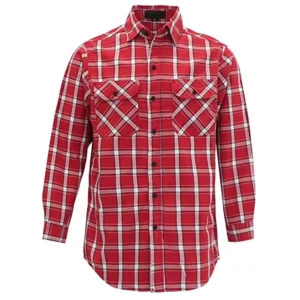 Arc Rated Electrician Cotton 7OZ Fire Resistant Printed Plaid Shirt EN 11612 NFPA 2112 Standard