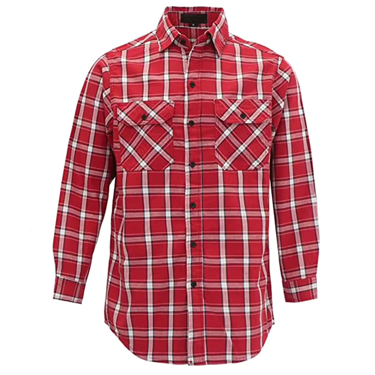 Arc-Rated-Electrician-Cotton-7OZ-Fire-Resistant-Printed-Plaid-Shirt-EN-11612-NFPA-2112-Standard