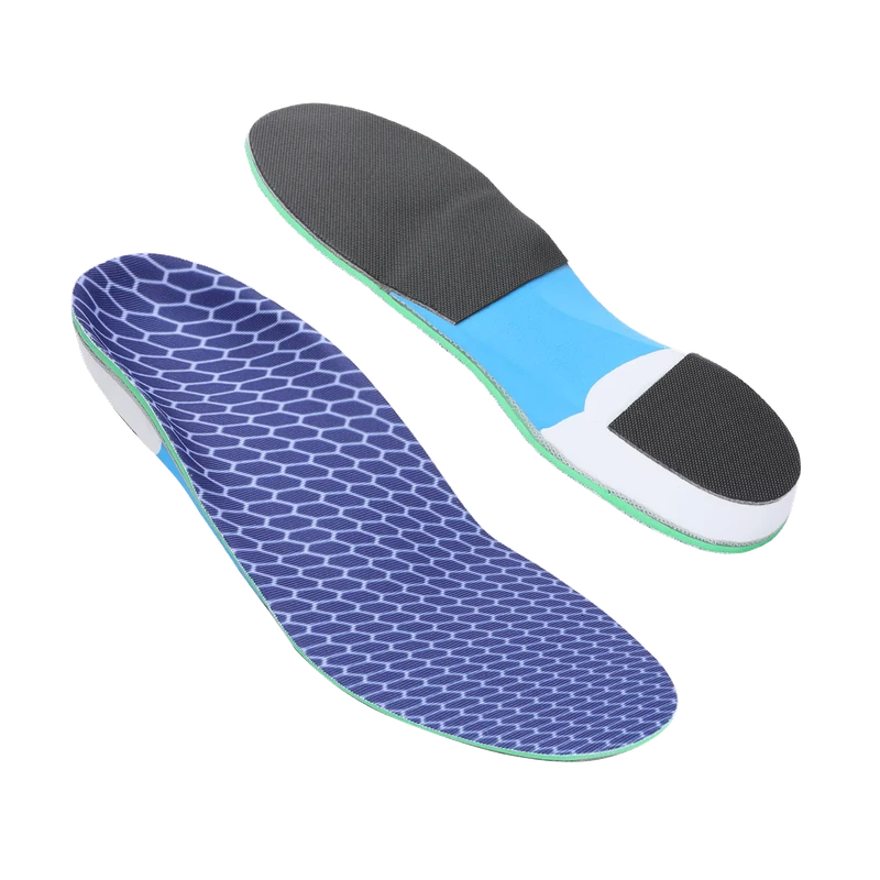 Arch Support Heel Cup Plantar Fasciitis Relief Gel Cushioning Shock Absorption Anti Odor Orthotic Insoles for Foot Pain