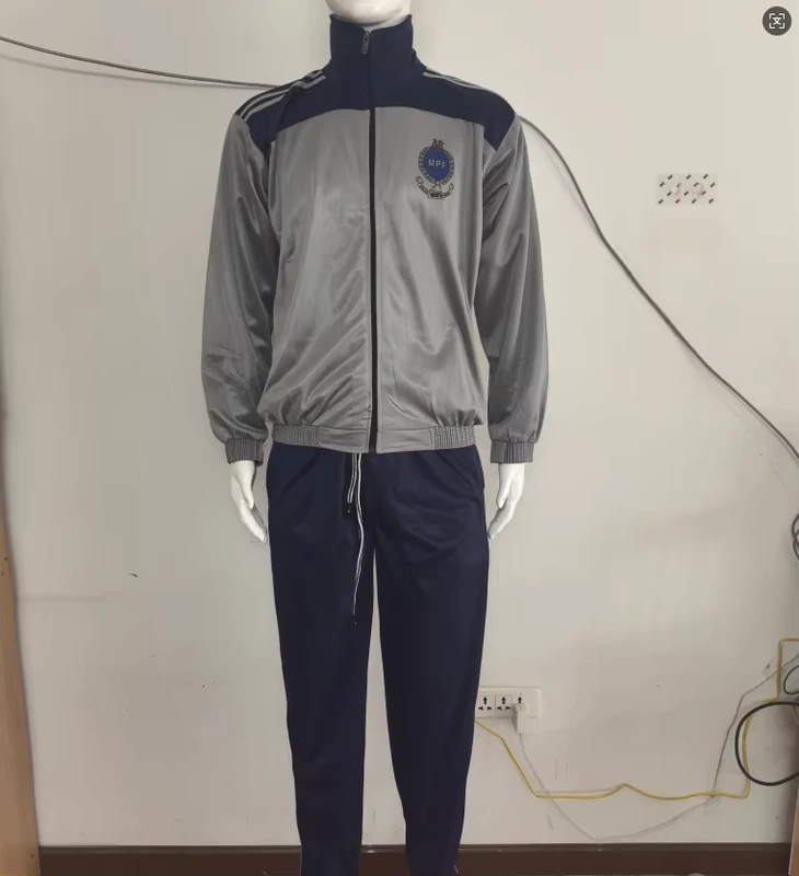 Athletic Activities Sportswear Spring Autumn High School School Uniforms Children Sportswear Jacket and Pant Tracksuit