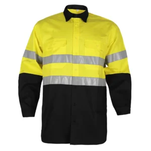 Australian Fire Resistant Workwear Safety Clothing Reflective Hi Vis Long Sleeve Work Wear Shirt