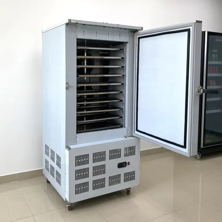 Automatic-Stainless-Steel-Fast-Freezing-10-Pan-Blast-Tunnel-Freezer-for-Frozen-Food-Dumplings-Fish-Sea-Cucumber-Plate-Type