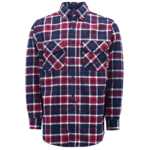 Autumn Spring FR Clothing NFPA2112 EN11612 Industrial Safety Plaid Shirt Cotton Flame Resistant 8.5OZ CAT2 Fire Retardant